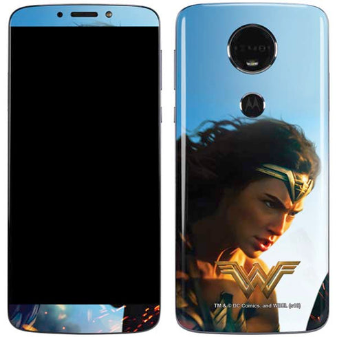 DC Comics Wonder Woman Action Pose Poster Moto E5 Plus Skin