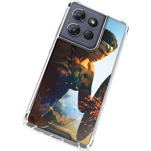 DC Comics Wonder Woman Action Pose Poster Moto G Play 5G (2025) Clear Case