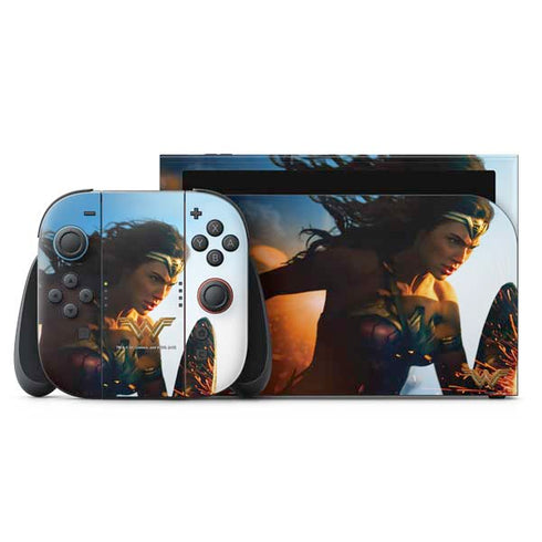 DC Comics Wonder Woman Action Pose Poster Nintendo Switch 2 (2025) with Joy-Con Skin