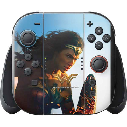 DC Comics Wonder Woman Action Pose Poster Nintendo Switch 2 (2025) with Joy-Con Skin