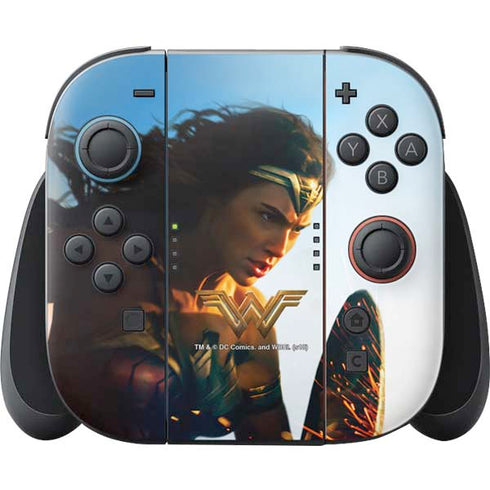 DC Comics Wonder Woman Action Pose Poster Nintendo Switch 2 (2025) Joy-Con Controller Skin