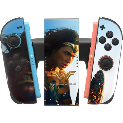 DC Comics Wonder Woman Action Pose Poster Nintendo Switch 2 (2025) Joy-Con Controller Skin