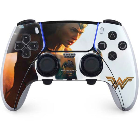 DC Comics Wonder Woman Action Pose Poster PS5 DualSense Edge Pro Controller Skin