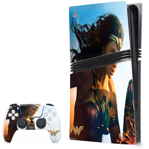 DC Comics Wonder Woman Action Pose Poster PS5 Pro Bundle Skin