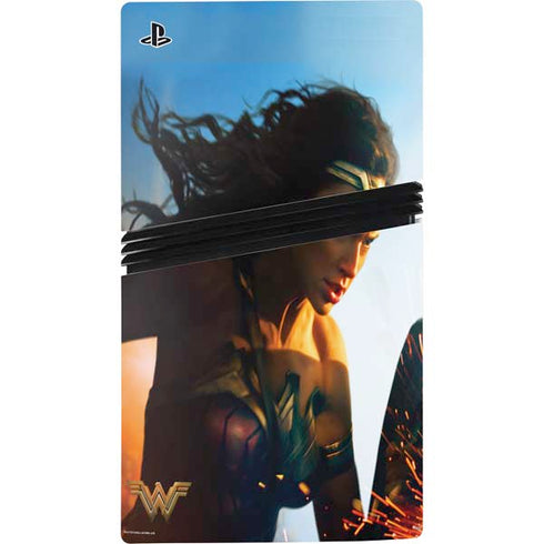 DC Comics Wonder Woman Action Pose Poster PS5 Pro Disk Console Skin