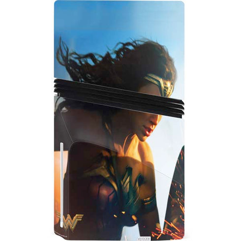DC Comics Wonder Woman Action Pose Poster PS5 Pro Disk Console Skin
