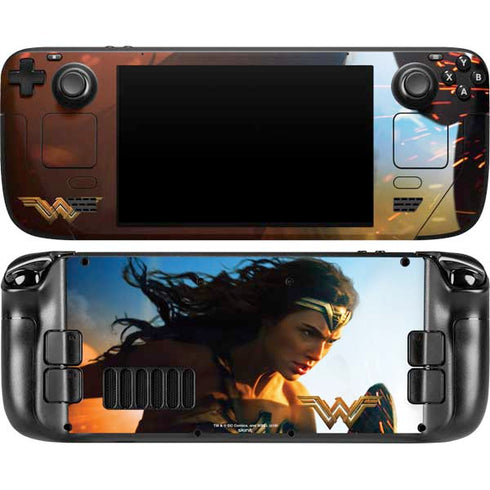 DC Comics Wonder Woman Action Pose Poster Steam Deck Handheld Gaming Computer OLED Skin