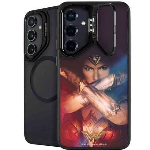 DC Comics Wonder Woman Profile Character Poster Galaxy S25 Plus Kickstand Case