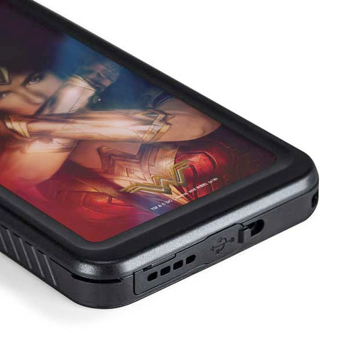DC Comics Wonder Woman Profile Character Poster Galaxy S24 Plus Waterproof Case