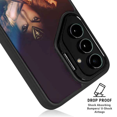 DC Comics Wonder Woman Profile Character Poster Galaxy S25 Ultra Kickstand Case