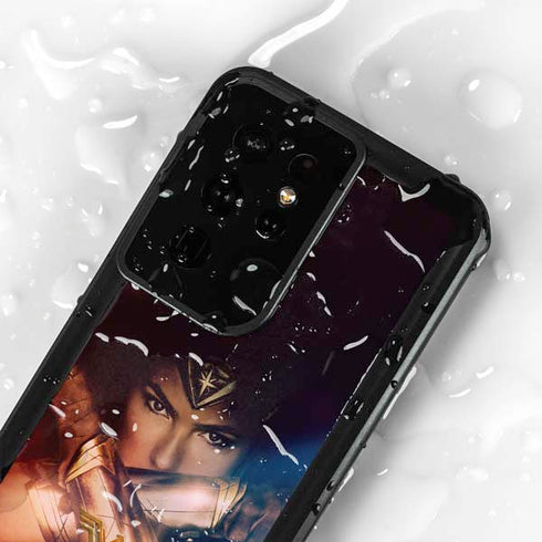 DC Comics Wonder Woman Profile Character Poster Galaxy S24 Ultra Waterproof Case