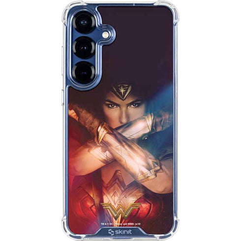 DC Comics Wonder Woman Profile Character Poster Galaxy S25 FE Clear Case