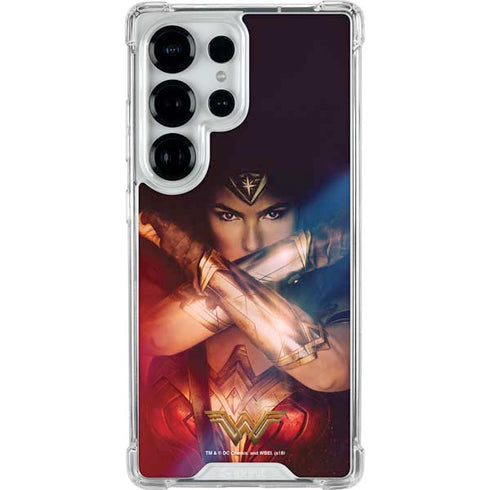 DC Comics Wonder Woman Profile Character Poster Galaxy S25 Ultra Clear Case