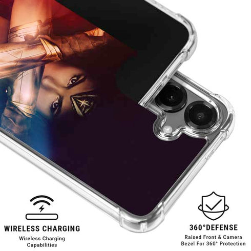 DC Comics Wonder Woman Profile Character Poster Galaxy S26 Plus Clear Case