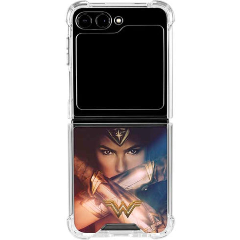 DC Comics Wonder Woman Profile Character Poster Galaxy Z Flip6 Clear Case