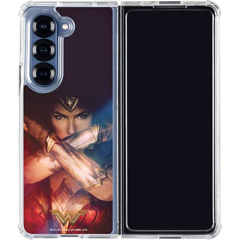 DC Comics Wonder Woman Profile Character Poster Galaxy Z Fold7 Clear Case
