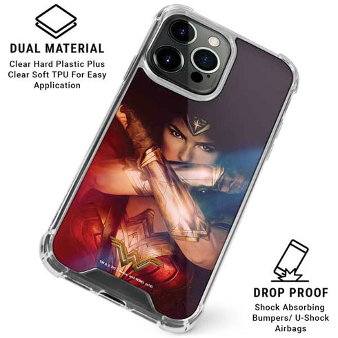 DC Comics Wonder Woman Profile Character Poster iPhone 16 Pro Max Clear Case