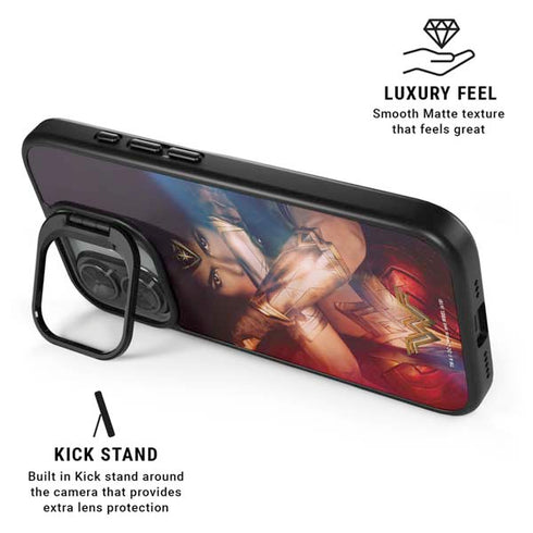 DC Comics Wonder Woman Profile Character Poster iPhone 17 Kickstand Case