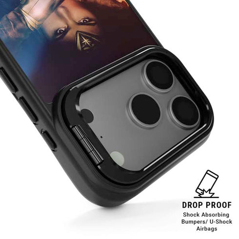 DC Comics Wonder Woman Profile Character Poster iPhone 17 Pro Kickstand Case
