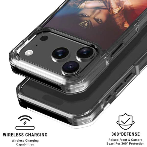 DC Comics Wonder Woman Profile Character Poster iPhone 17 Pro Max Clear Case