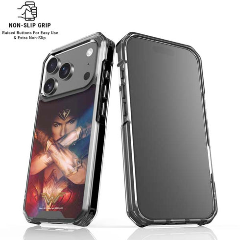 DC Comics Wonder Woman Profile Character Poster iPhone 17 Pro Max Clear Case