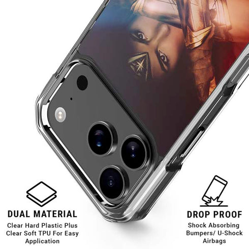 DC Comics Wonder Woman Profile Character Poster iPhone 18 Pro Clear Case