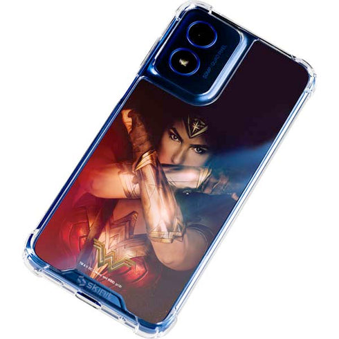DC Comics Wonder Woman Profile Character Poster Moto G Play 4G (2024) Clear Case