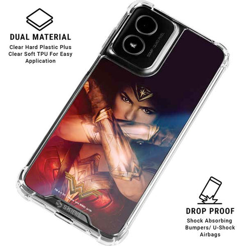 DC Comics Wonder Woman Profile Character Poster Moto G Power 5G (2024) Clear Case