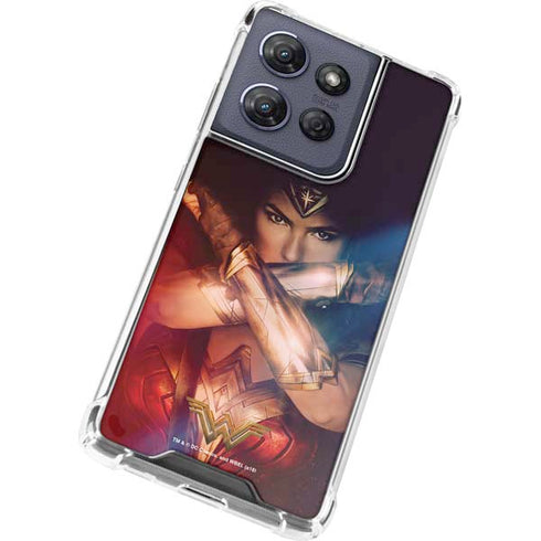 DC Comics Wonder Woman Profile Character Poster Moto G Power 5G (2025) Clear Case