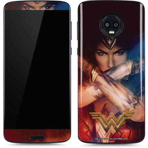 DC Comics Wonder Woman Profile Character Poster Moto G6 Skin
