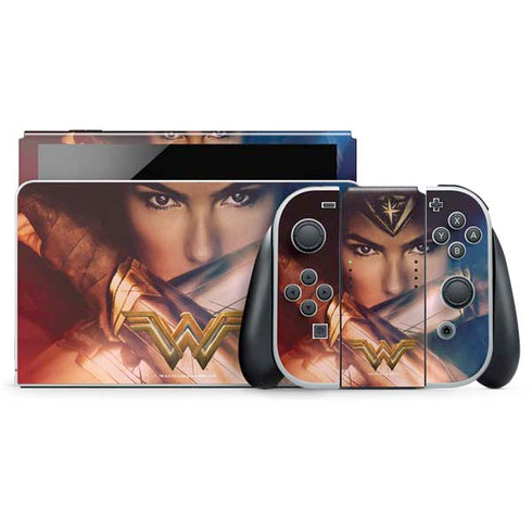 DC Comics Wonder Woman Profile Character Poster Nintendo Skins