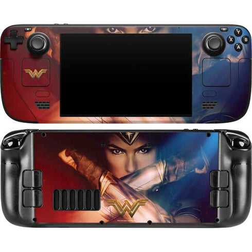 DC Comics Wonder Woman Profile Character Poster Steam Deck Handheld Gaming Computer OLED Skin