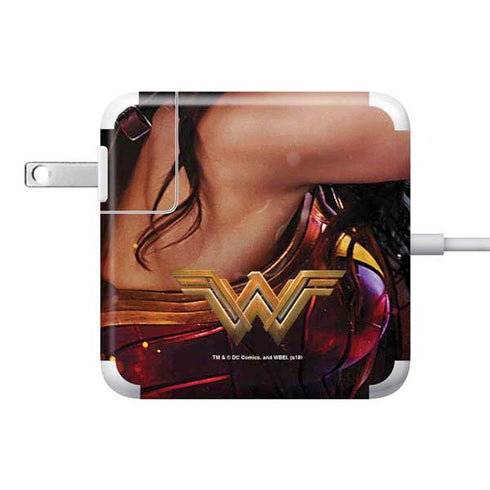 DC Comics Wonder Woman Battle Ready Poster 85W Power Adapter (15 and 17 inch MacBook Pro Charger) Skin