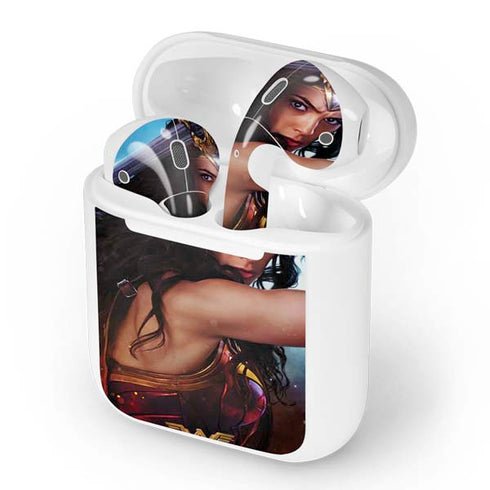DC Comics Wonder Woman Battle Ready Poster Apple AirPods Skin