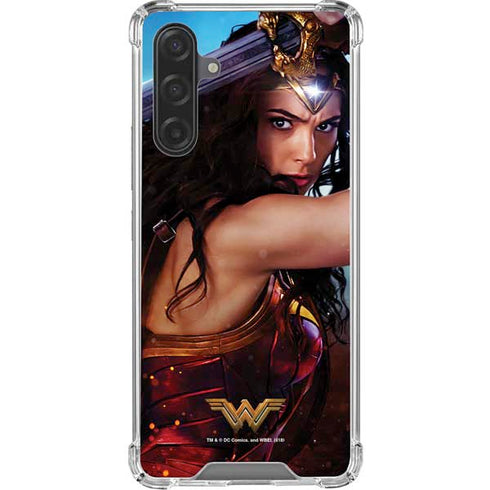 DC Comics Wonder Woman Battle Ready Poster Galaxy A17 Clear Case