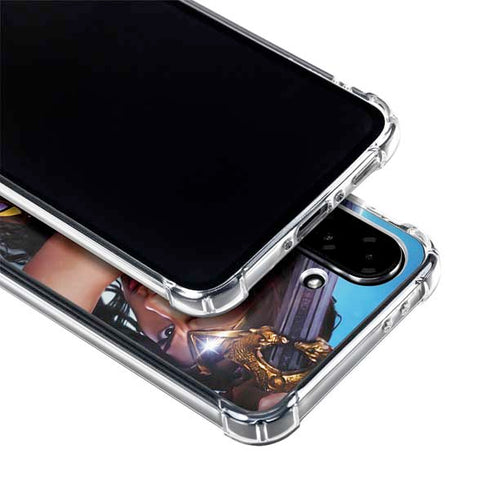 DC Comics Wonder Woman Battle Ready Poster Galaxy A36 5G Clear Case