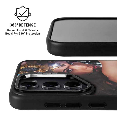 DC Comics Wonder Woman Battle Ready Poster Galaxy S25 Kickstand Case