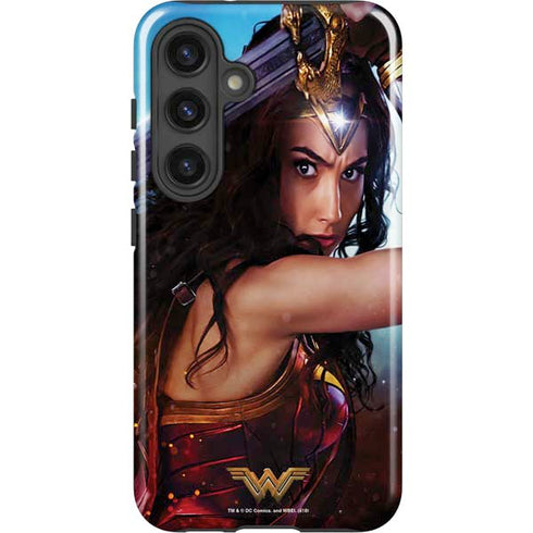 DC Comics Wonder Woman Battle Ready Poster Galaxy S25 Plus Impact Case