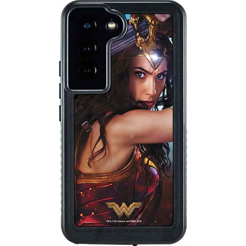 DC Comics Wonder Woman Battle Ready Poster Galaxy S24 Waterproof Case