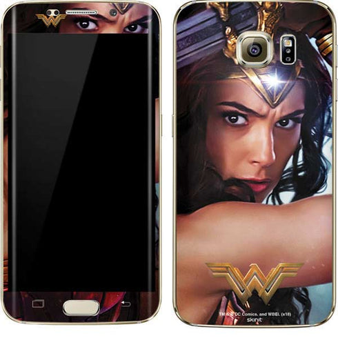 DC Comics Wonder Woman Battle Ready Poster Galaxy S7 Edge Skin
