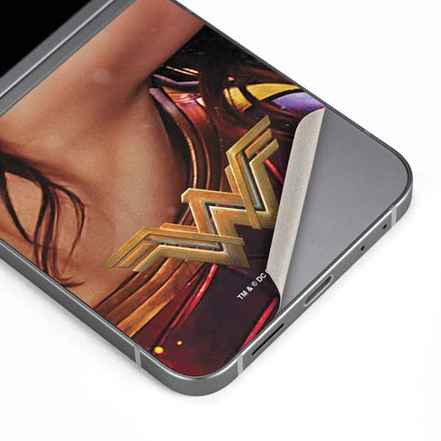 DC Comics Wonder Woman Battle Ready Poster Galaxy Z Flip6 Skin