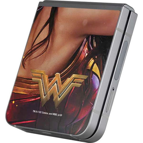 DC Comics Wonder Woman Battle Ready Poster Galaxy Z Flip6 Skin
