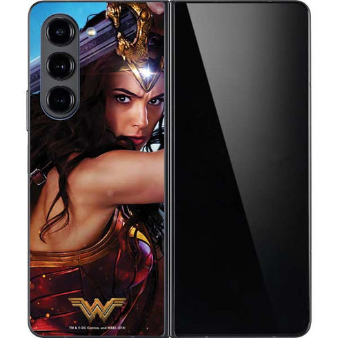 DC Comics Wonder Woman Battle Ready Poster Galaxy Z Fold5 5G Skin