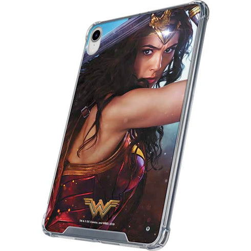 DC Comics Wonder Woman Battle Ready Poster iPad 11th Gen (2025) Clear Case