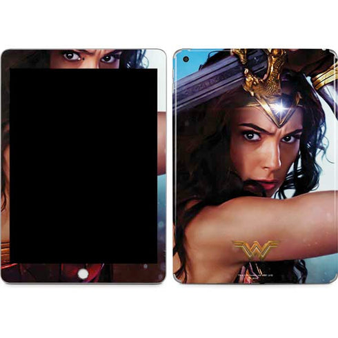 DC Comics Wonder Woman Battle Ready Poster Apple iPad Skin