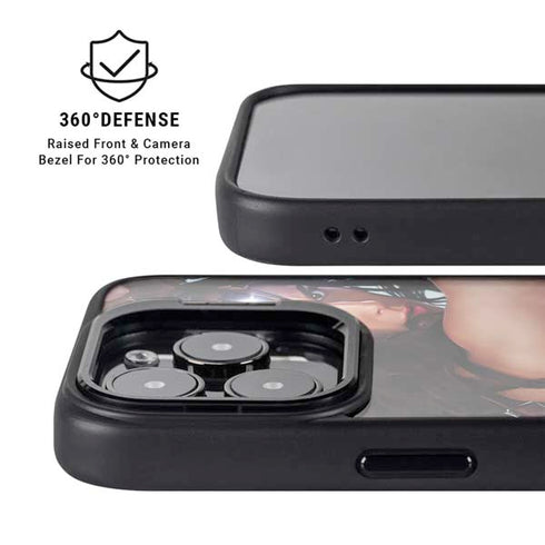 DC Comics Wonder Woman Battle Ready Poster iPhone 14 Pro Kickstand Case