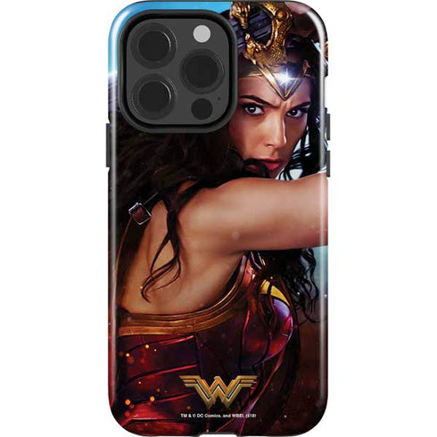 DC Comics Wonder Woman Battle Ready Poster iPhone 15 Pro Impact Case