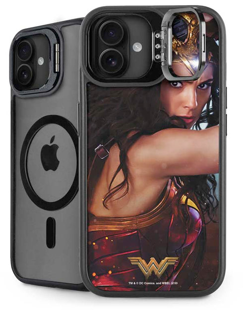 DC Comics Wonder Woman Battle Ready Poster iPhone 16 Plus Kickstand Case
