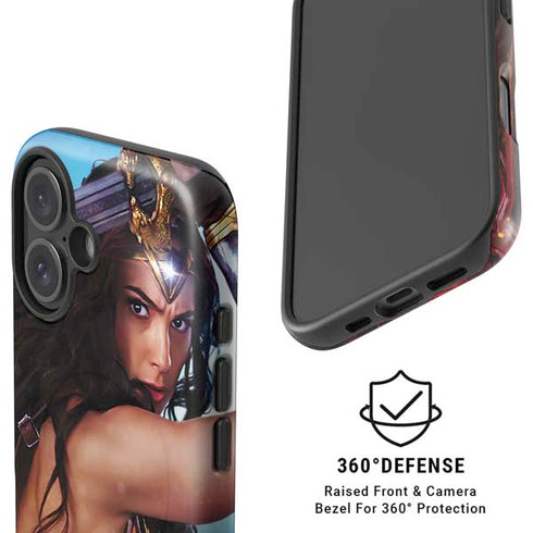 DC Comics Wonder Woman Battle Ready Poster iPhone 16 Plus Magsafe Impact Case