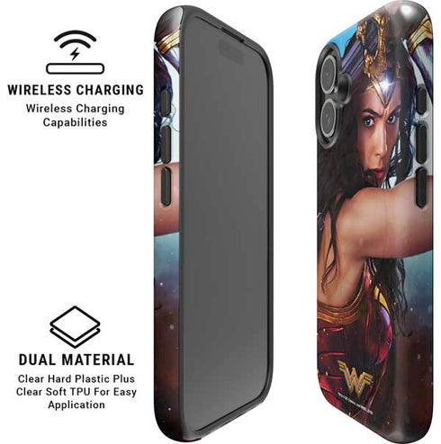 DC Comics Wonder Woman Battle Ready Poster iPhone 16 Plus Magsafe Impact Case